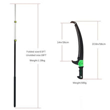 Telescopic Pruning Saw with Extendable Handle, 5.4m/18FT Aluminum Garden Folding for Branches, Altitude Leaf & Branch Trimmer