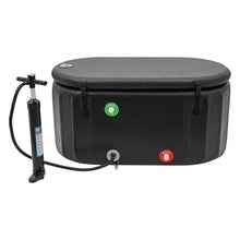 Inflatable Ice Bath Tub for Athletes, Large Portable Cold Plunge Pool with Pump & Repair Kit, 97.7 Gal PVC Recovery Tub for Muscle Relief, Outdoor Indoor Cold Soak Spa