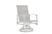 Winston Aspen Sling 2 Pack Ultra High Back Swivel Rocker Dining Chairs Coastal Mist