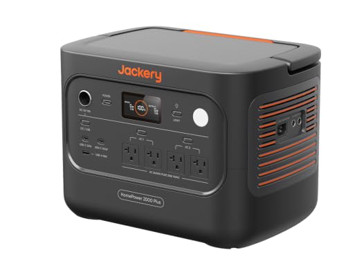 Jackery HomePower 2000 Plus v2 Power Station, 2048Wh, 2400W AC Output