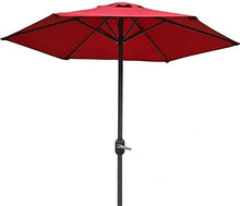 WQFFQWK Outdoor Patio Umbrellas Garden Parasols 6 Feet Outdoor Table Umbrella with Crank 6 Iron Ribs, Market Umbrella for Pool, Beach, Garden, Restaurant
