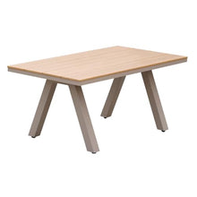 Outdoor Table and Chair Combination, Courtyard Garden, Sunroom, Villa, Internet Famous Hotel Restaurant, Outdoor Leisure, Plastic Wood Long Dining Table n1
