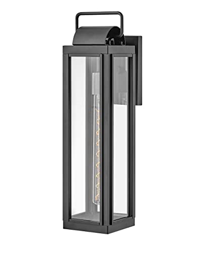 Hinkley Sag Harbor Large Single Light Outdoor Wall Lantern, Black Finish
