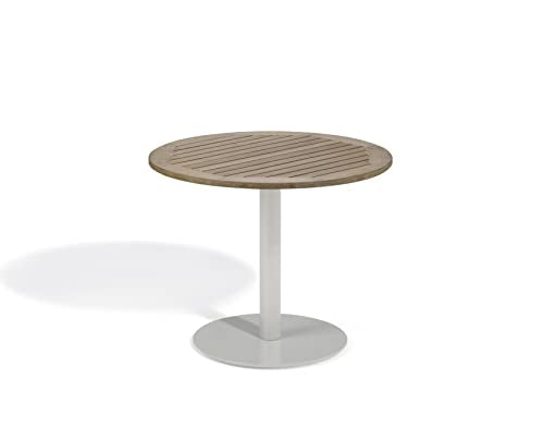 Oxford Garden Travira 36" Round Bistro Table - Tekwood Vintage