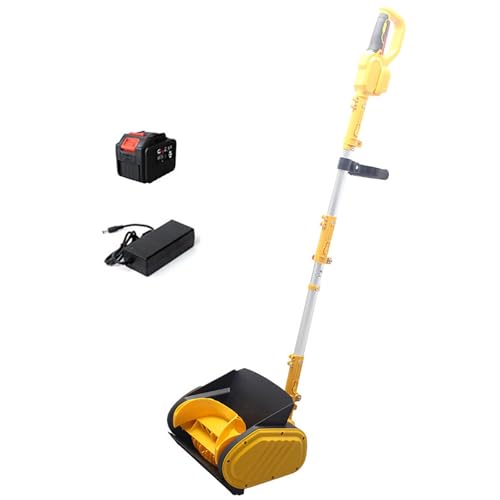 Foldable Snow Thrower, Cordless Snow Shovel with Directional Plate, Throw The Snow Further, Retractable Snow Shovel for Driveway Winter Snow Removal(One Battery)