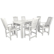 Highwood Lehigh 7pc Rectangular Counter Height Dining Set 72" x 42" White