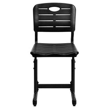 Flash Furniture Nila Adjustable Height Student Chair Set of 12 Black
