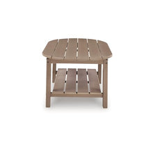 Signature Design by Ashley 1-Piece HDPE Patio Coffee Table, Driftwood