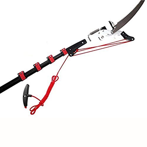 Telescopic Tree Pruner Telescopic Pole Saws, Extendable Long Reach Tree Pruning Loppers Professional Landscaping Pole Saw for Sawing and Shearing 5.4m/18ft