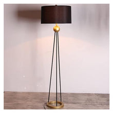 GTEFSWS Black Tripod LED Floor Lamp for Living Room and Bedroom