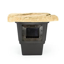 Aquascape Signature Series 400 Pond Skimmer, Surface Debris Removal with Rigid Basket and Filter Mat, Heavy-Duty Construction, Includes Faux Rock Lid, for Ponds Up to 400 sq. ft.,43021