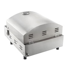 MNSSRN Outdoor Gas Grill Pizza Maker, Light Camping Picnic Grill, BBQ Pizza Oven with Thermometer for Outdoor Garden Grill and Gas Grill