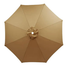 MXJCKSOQ Beige Parasol Replacement Canopy 2.5m/2.7m/3.5m 6/8 Ribs Garden Umbrella Cover Fabric for Yard Beach Outdoor Use - Easy Install,Khaki-4.0m/8-ribs