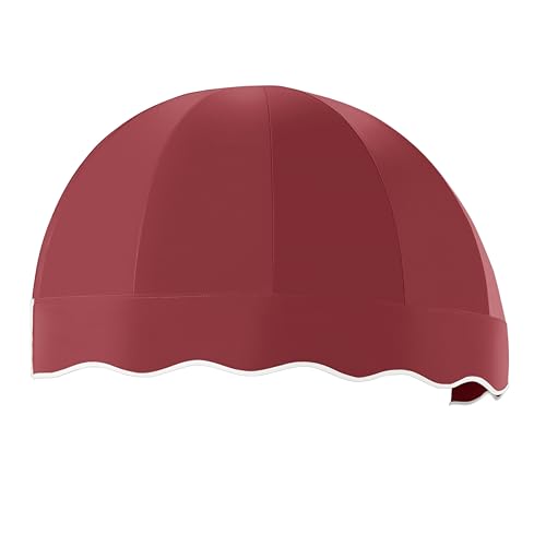 Awntech 3' Bostonian (40.5"-26.25"-20.25") Dome-Shaped Fixed Awning, Burgundy