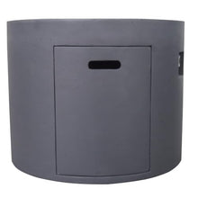 Premium Magnesium Oxide Outdoor Fire Pit with High-Output Burner for Backyard Gatherings and Patio Ambiance (Dark Grey + Magnesium Oxide)