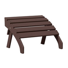 WestinTrends Dylan Outdoor Adirondack Chair with Ottoman and Side Table 5-Piece Set Dark Brown