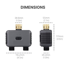 Watering Timers, Bluetooth Value Smart Garden Sprinkler Water Timer By 2 Way Rain Delay Filter Programmable Automatic Irrigation Controller for Garden Hose(3 PC (2-Way))
