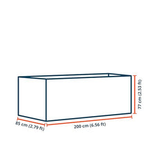 GFP PRIMEYARD NELE 2.5 ft Tall Raised Garden Bed, 2.8'Wx6.6'L, Corten Steel