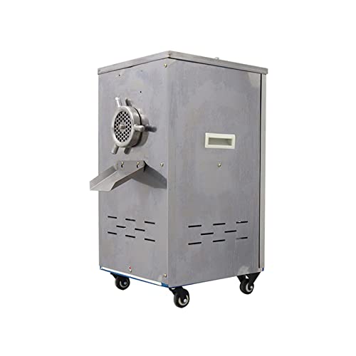 BREVELTION 220V 304 Stainless Steel Electric Meat Grinder Silver