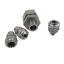 wrtgerht Mini Power Small Pump 1/8" 1/4" 3/8" 1/2" 3/4" Stainless Steel SS304, Model 155 Adjustable Swivel Ball Joint, Industrial Nozzle Accessories Part