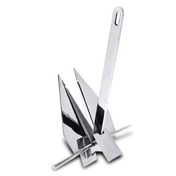 MarineNow Stainless Steel Fluke Style Boat Anchor 20 KG (44 lb)