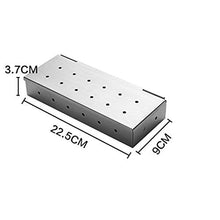 Barbecue Accessories BBQ Smoker Box Stainless Steel Smoker Box Household Wooden Chip Smoker Case Kitchen Grilling