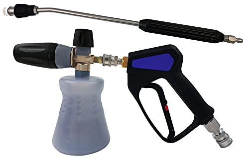 Mosmatic Swiveling Pressure Washer Spray Gun & Wand with Foam Cannon