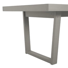 Haven Modern Outdoor Dining Table, Cove Gray