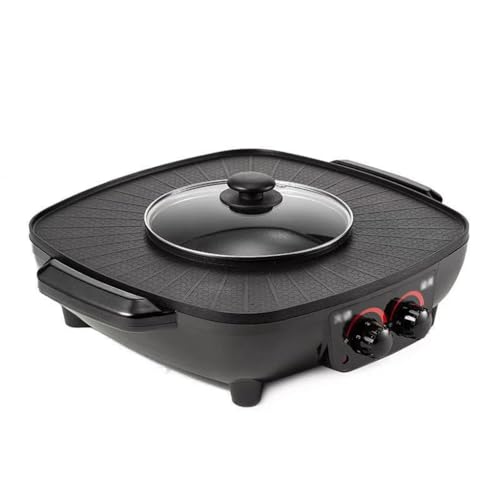 Round Barbecue Stove Household Electric Barbecue Pot Plate Smokeless Non-stick Grill