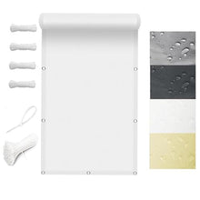 15x30 FT Waterproof Rectangle Sun Shade Sail Canopy Straight Edge with Grommets, UV Block Pergola Shade Cover for Backyard Yard Deck Patio Garden Outdoor Activities-White