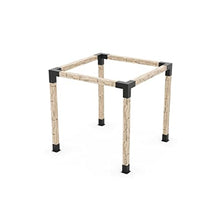 TOJAGRID Any Size Pergola Kit for 6x6 Wood Posts Black