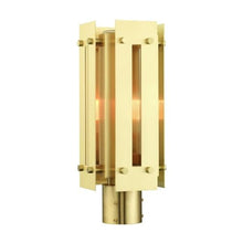Livex Lighting 1 Light Satin Brass Outdoor Post Top Lantern