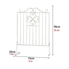 JIAOCKJIAO Garden Trellis Iron Art Fence Frame with Base, Metal Garden Obelisk Plant Climbing aid,for Courtyard/Lawn/Patio/Backyard/Terrace Decoration Plants Vine Support (Color : White)