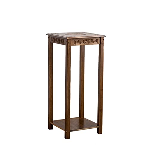 YYBOES Plant Pedestal Stand Plant Stand Living Room Flower Stand Balcony Flower Pot Stand Indoor Living Room Fish Tank Stand Bamboo Potted Plant Base Pedestal Stands for Display