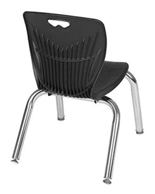 Regency Kee Height Adjustable Classroom Table Set with 4 Andy Chairs 42" Grey/Black