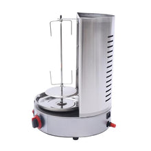 JDXQBLD Grill,3000W Vertical Gyro Gas Grill Rotisserie Machine,Stainless Steel Spin Broiler Machine W/2 Burners for Kitchen