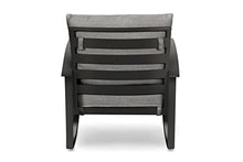 Winston Stanford Cushion Rocking Lounge Chair Textured Pewter
