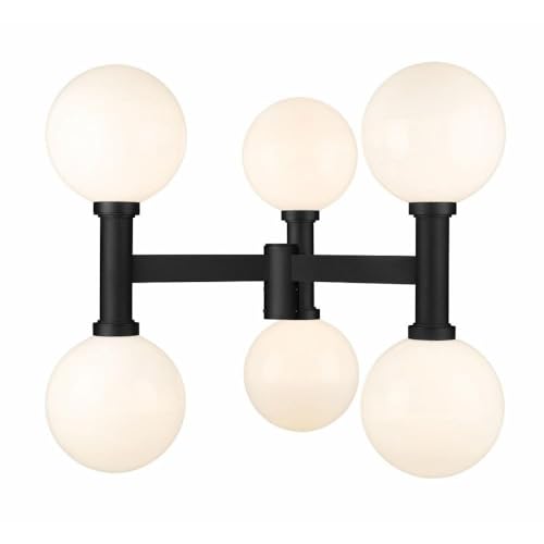 Z-Lite Laurent Outdoor Post Light 6-Light 360 Watts Black