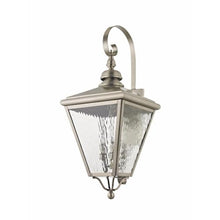 Livex Transitional Four Light Outdoor Wall Lantern Cambridge Collection Brushed Nickel