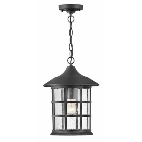 Bailey Street Home 1 Light Large Outdoor Hanging Lantern in Coastal Style 10 inches Wide by 14 inches High-Textured Black Finish Coastal Outdoor Hanging 81-Bel-3088042