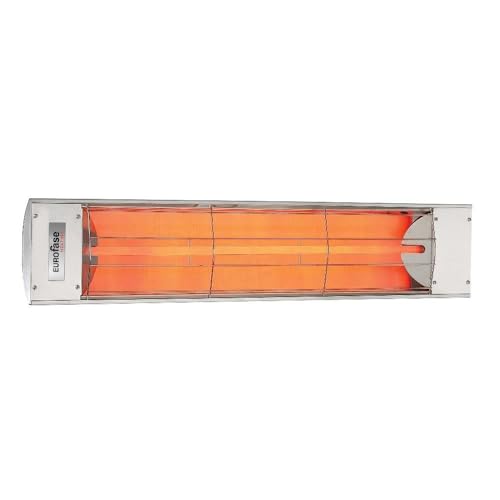 Eurofase EF15120S 1500W 120V Electric Patio Heater, Stainless Steel