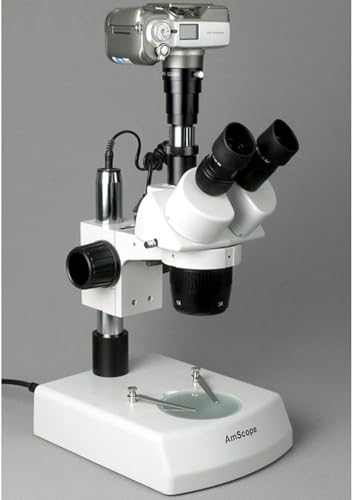 AmScope Trinocular Stereo Microscope 10X-60X White