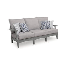 Signature Design by Ashley Lone View Bay Patio Sofa with Cushion, Gray