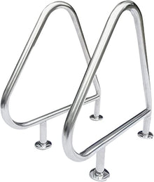 MSHOSAC Pool Handrail Swimming Pool Handrail, 304 Stainless Steel Swimming Pool Railing Anti-Corrosion Pool Handrail, Used for Indoor and Outdoor Swimming Pool Wall Handrails