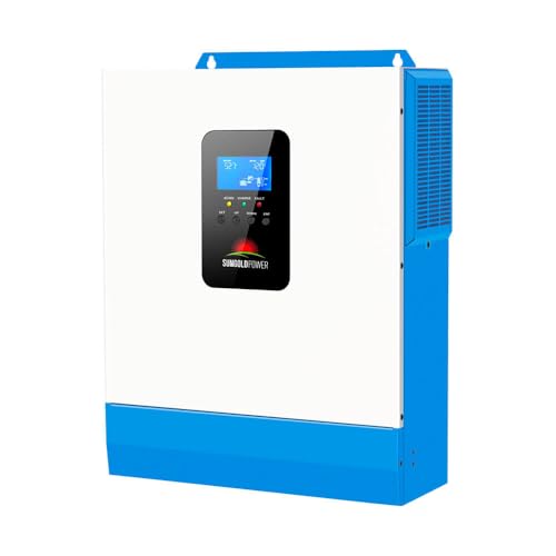 SUNGOLDPOWER 5000W DC 48V All in One Solar Inverter, 120Vac Input and Output, 80A MPPT Solar Charger and 40A AC Charger,Pure Sine Wave Inverter for Backup, Off-Grid System (Can't Parallel)