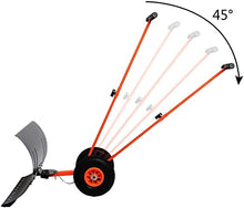 Snow Shovel Snow Shovel with Wheels|Rolling Snow Pusher with Adjustable Height Handle |Snow Removal Tool for Winter Road Garden Snow Pusher