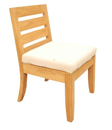 WholesaleTeakFurniture Grade-A Teak Wood 12 Seater 13 Pc Dining Set: 118" Double Extension Mas Rectangle Trestle Leg Table and 12 Atnas Armless Chairs #21AT2500