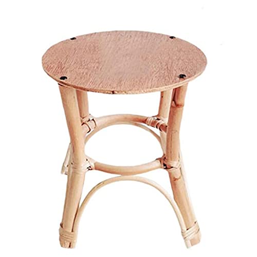 OJKJGYTF Rattan Plant Stand Rack Hand-Woven Indoor Flower Pot Holder Shelf for Outdoor Home