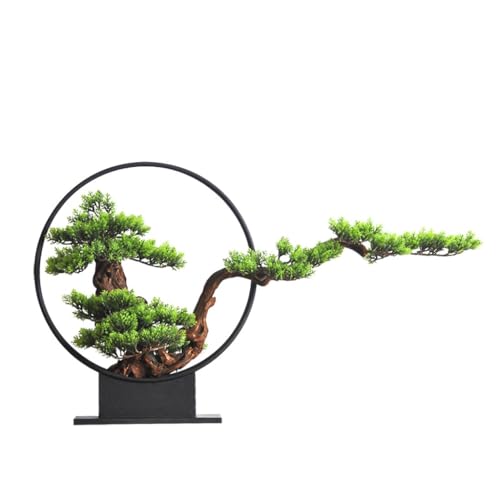 AFPSDLFJDLS Bonsai Luohan Pine Green Plant Porch Floor Sales Office Villa Model Room Decoration