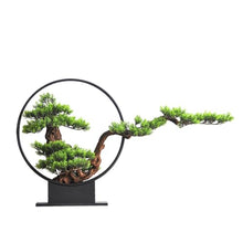 AFPSDLFJDLS Bonsai Luohan Pine Green Plant Porch Floor Sales Office Villa Model Room Decoration